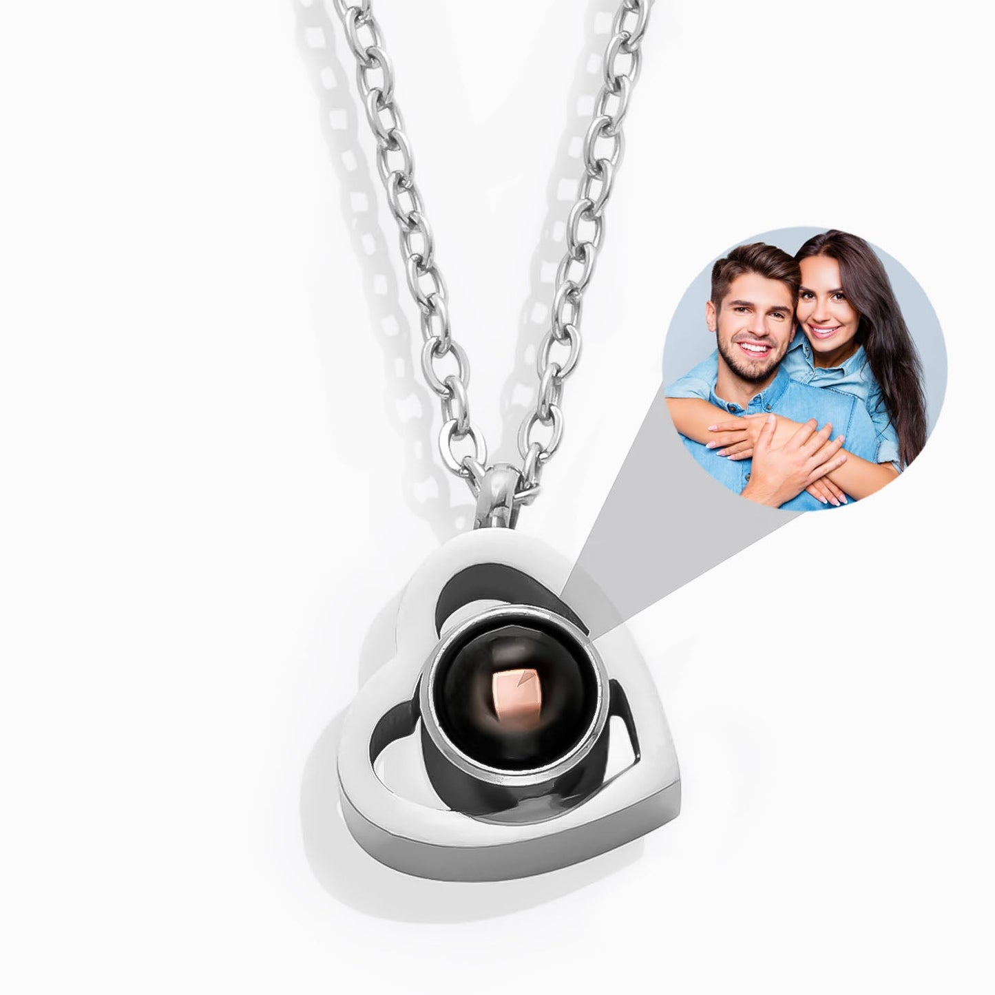 Colar coração personalizado com foto – Uma lembrança eterna