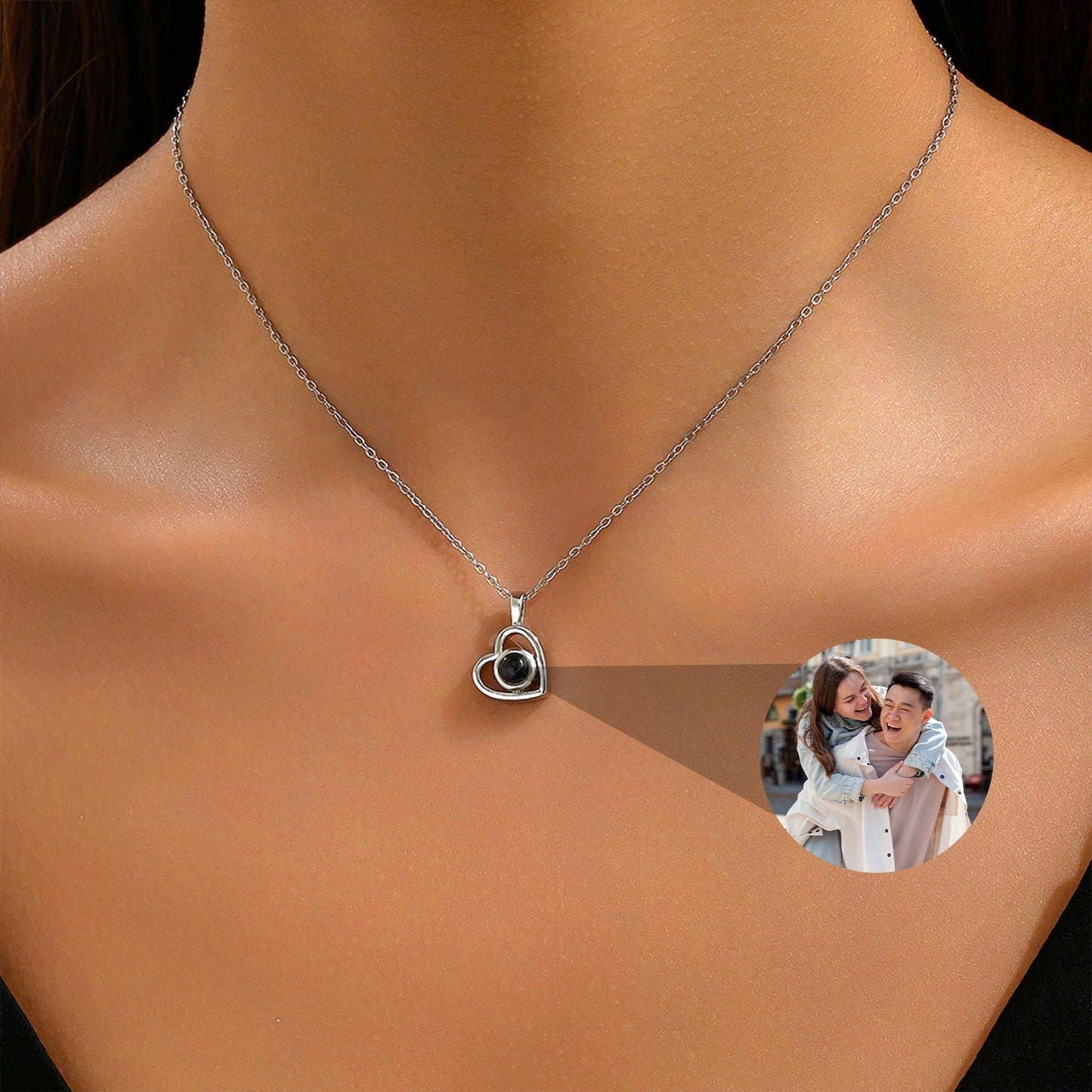 Colar coração personalizado com foto – Uma lembrança eterna