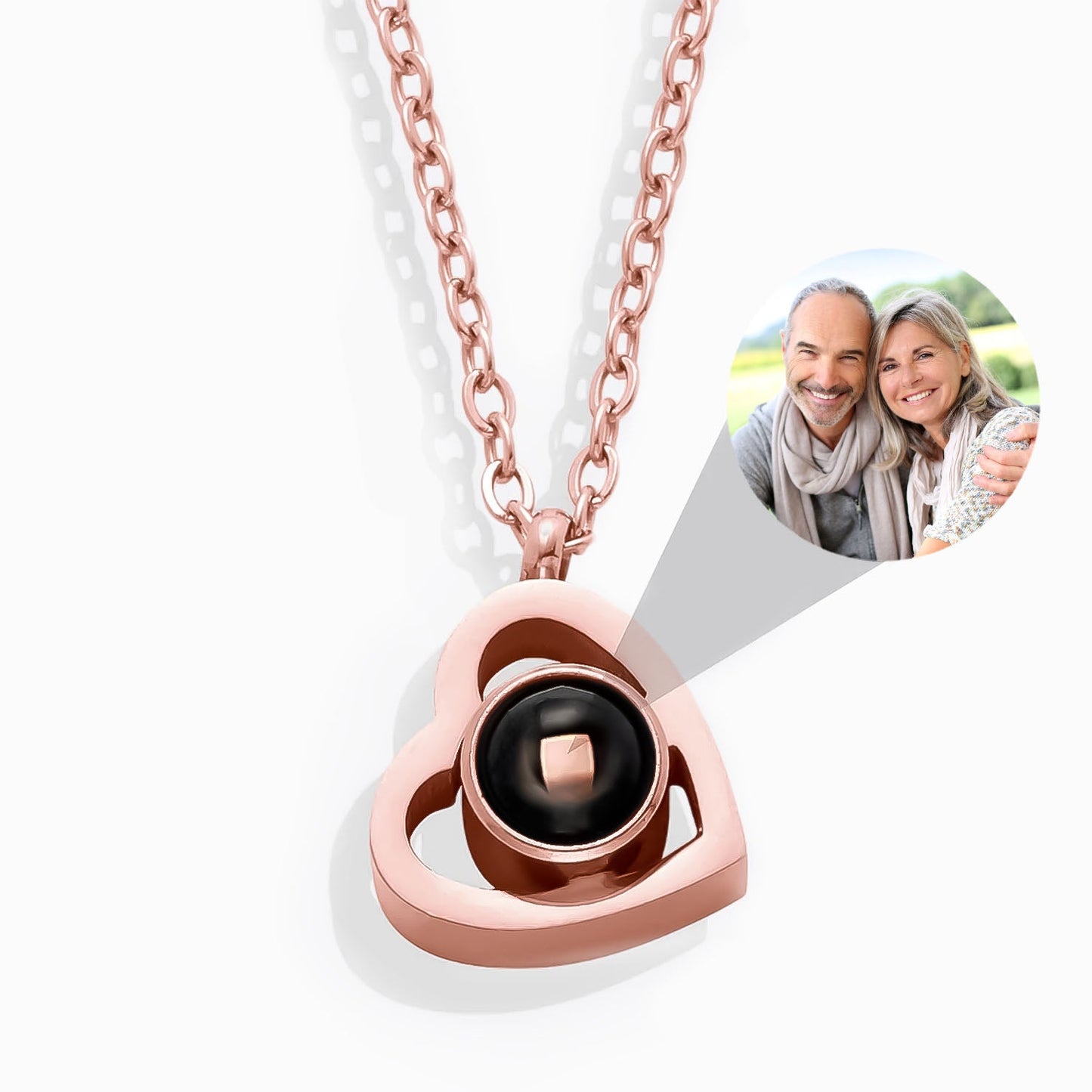Colar coração personalizado com foto – Uma lembrança eterna