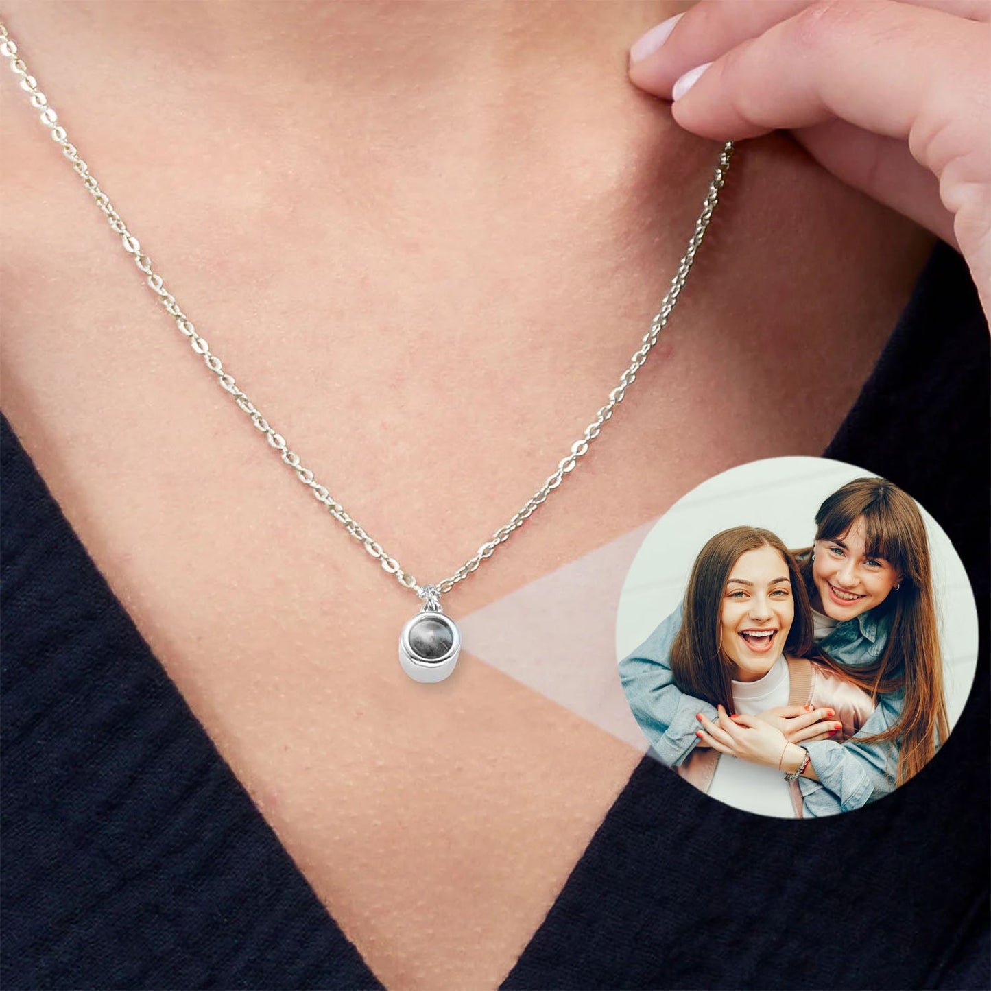 Colar personalizado com foto, uma lembrança sempre consigo