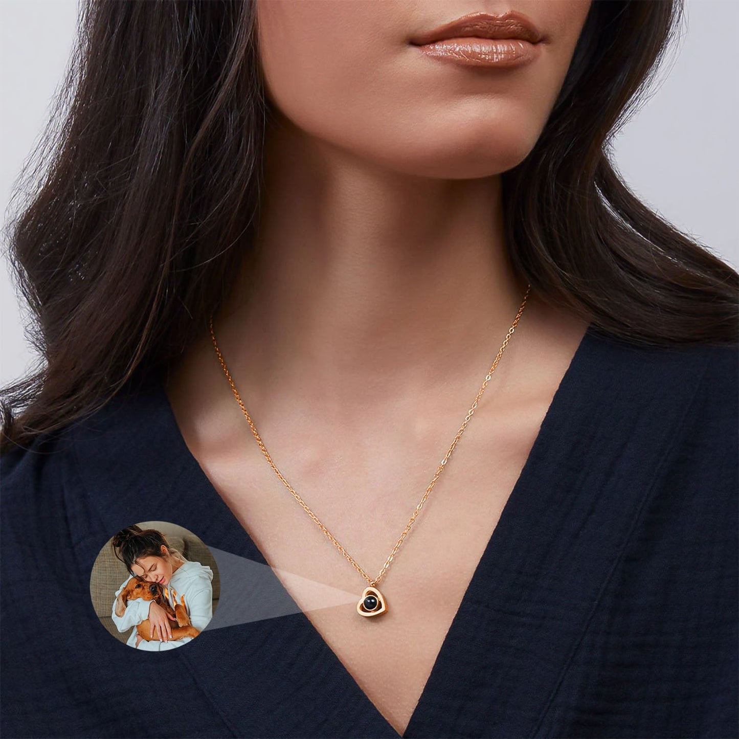 Colar coração personalizado com foto – Uma lembrança eterna