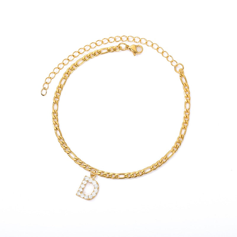 Pulseira com inicial personalizada – Elegância sob medida