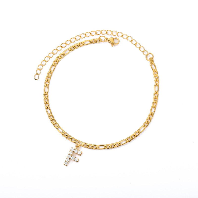 Pulseira com inicial personalizada – Elegância sob medida