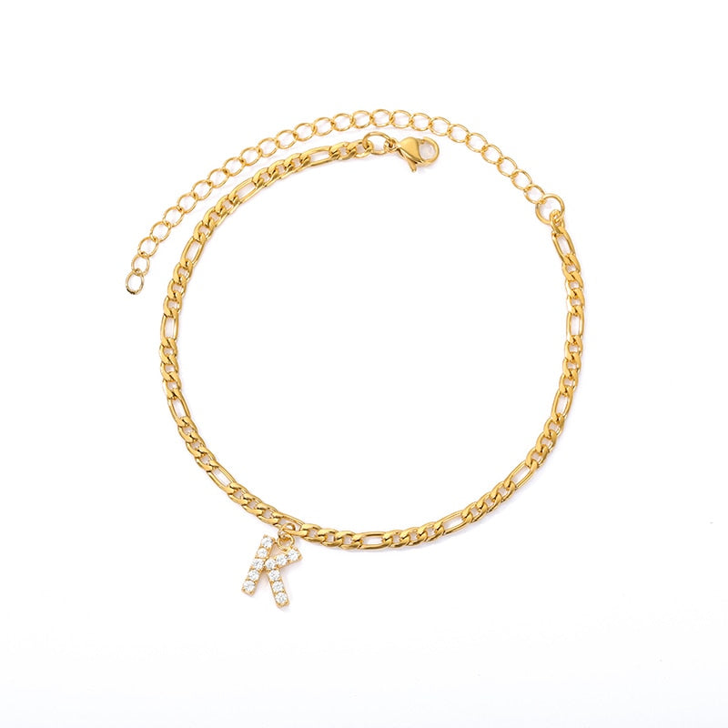 Pulseira com inicial personalizada – Elegância sob medida