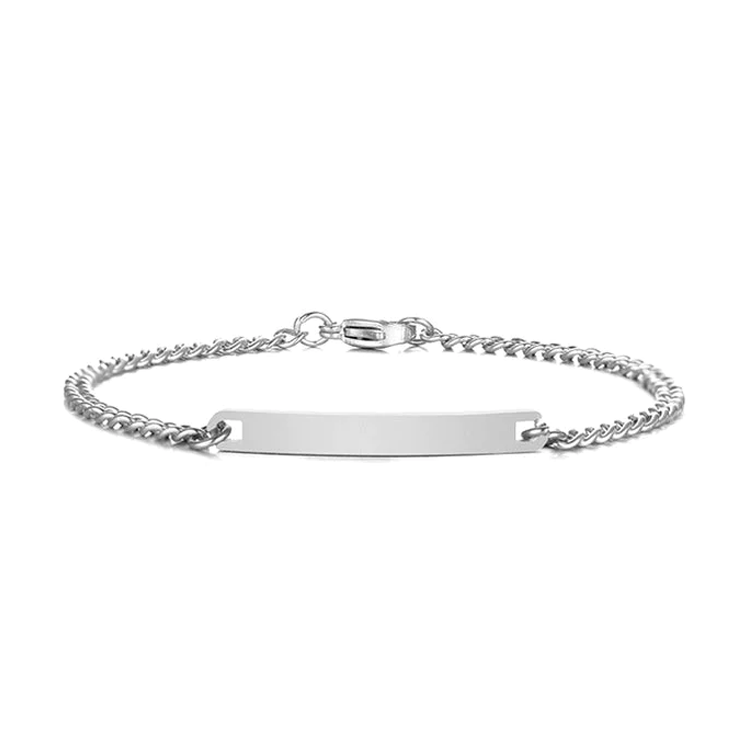Pulseira delicada gravada