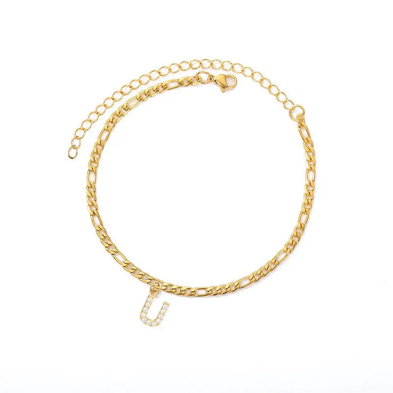 Pulseira com inicial personalizada – Elegância sob medida