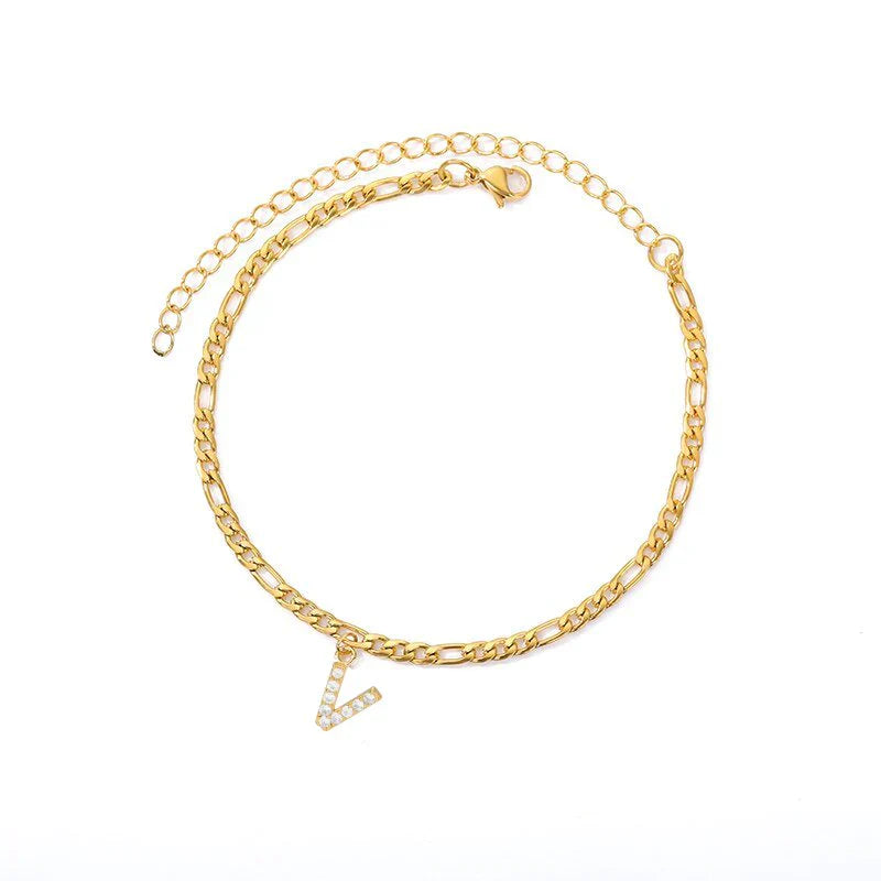 Pulseira com inicial personalizada – Elegância sob medida