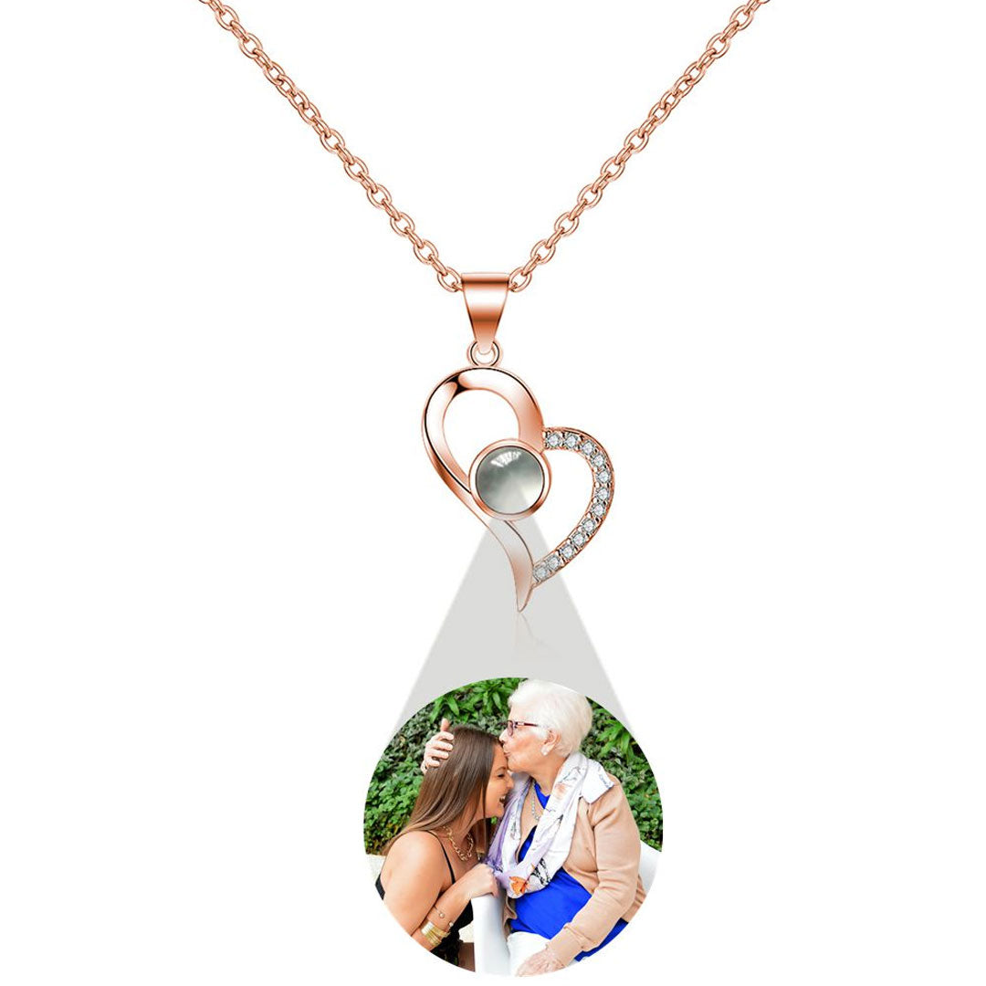 Colar de amor eterno com fotografia personalizada