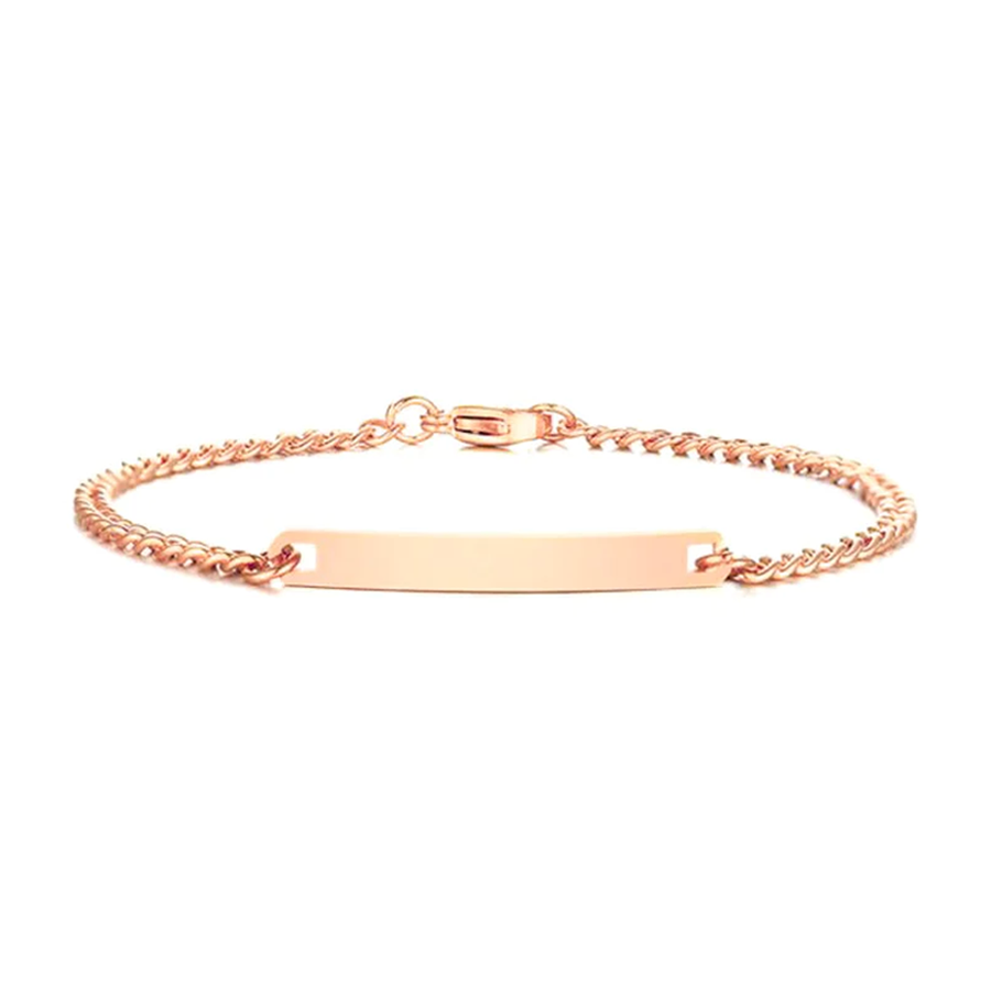 Pulseira delicada gravada