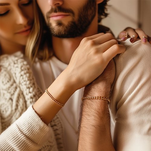 Set mit permanenten Armbändern